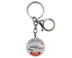 Брелок медаль для ключей для рыбака 