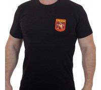 Черная спецназовская футболка Росгвардии