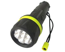 Светодиодный тактический фонарь повышенной мощности – защитный корпус лампы из алю6миниевого сплава, корпус фонаря из выс6окопрочного пластика с высококачествен6ным резиновым покрытием №2