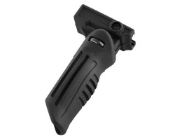 Тактическая складная рукоять с креплением на Weaver - Передняя тактическая складная рукоятка с креплением на планку Вивера. Применяется для улучшения контроля оружием при стрельбе. Благодаря компактным размерам рекомендуется для пистолетов-пулеметов, комп