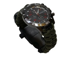 Тактические часы с камуфляжным браслетом из паракорда