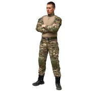 Тактический костюм с комплектом защиты (мультикам)