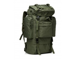 Тактический военный рюкзак (хаки-олива, 65 л) 