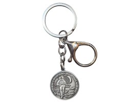 Металлический брелок-медаль 