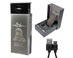 Электронная USB-зажигалка ВКС в подарочной коробке №7