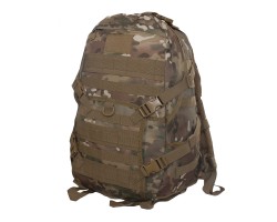 Военный рюкзак под снаряжение, Multicam (30 л) (CH-058) Широкие и удобные плечевые лямки для комфортного ношения с центральным фиксатором, D-образные кольца для крепления карабинов. Материал - сверхпрочный водонепроницаемый нейлон 800D, №103