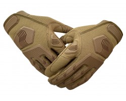 Защитные тактические перчатки хаки-песок