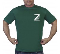Зеленая футболка с символ «Z»