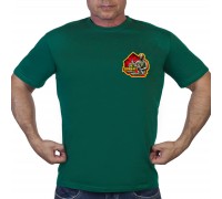 Зелёная футболка с термоаппликацией 