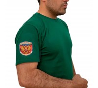 Зелёная футболка с термопринтом 