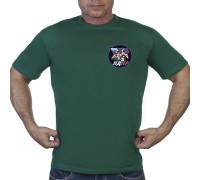 Зелёная футболка с трансфером ЛДНР