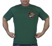 Зелёная футболка с трансфером ЛДНР 