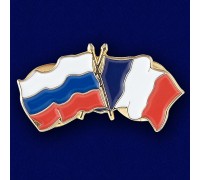 Значок Россия и Франция