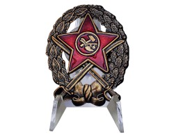 Знак Красного Командира кавалерийских частей РККА на подставке №2479