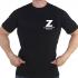 Чёрная футболка с трансфером "Z" – поддержим наших!