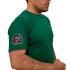 Зелёная футболка с термопереводкой "Zа Донбасс" на рукаве