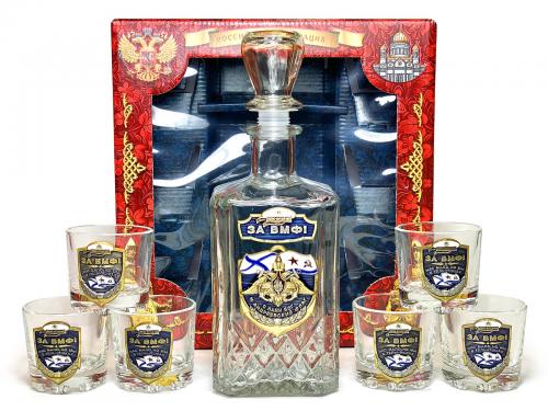 Подарочный набор для алкоголя «За ВМФ»