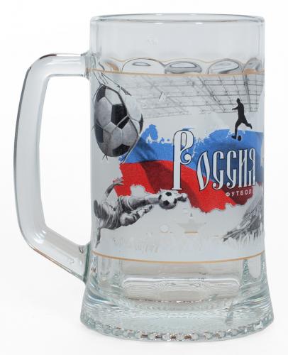 Пивная кружка с надписью «Россия»