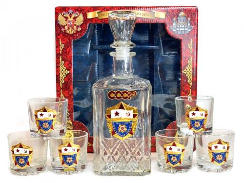 Подарочный комплект для спиртного «ВМФ СССР»