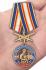 Медаль "За службу в Военной полиции" на подставке