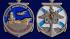 Медаль Крейсер "Адмирал Кузнецов" в футляре из бархатистого флока с прозрачной крышкой
