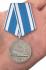 Медаль Ветерану ВМФ "За службу Отечеству на морях" в бархатистом футляре из флока с пластиковой крышкой