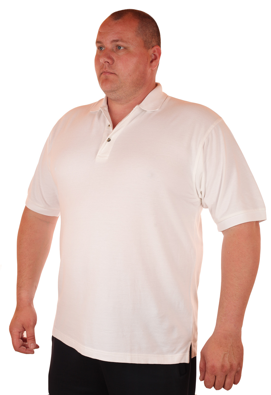 Белая футболка мужская большого размера