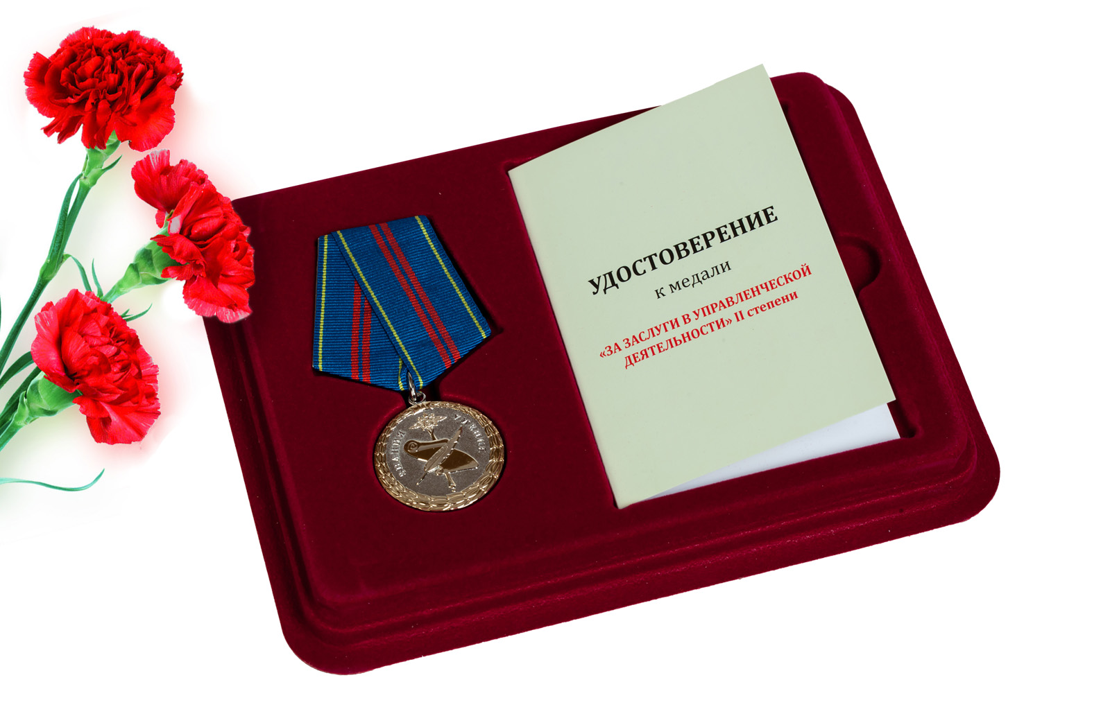 Поздравление с медалью за службу