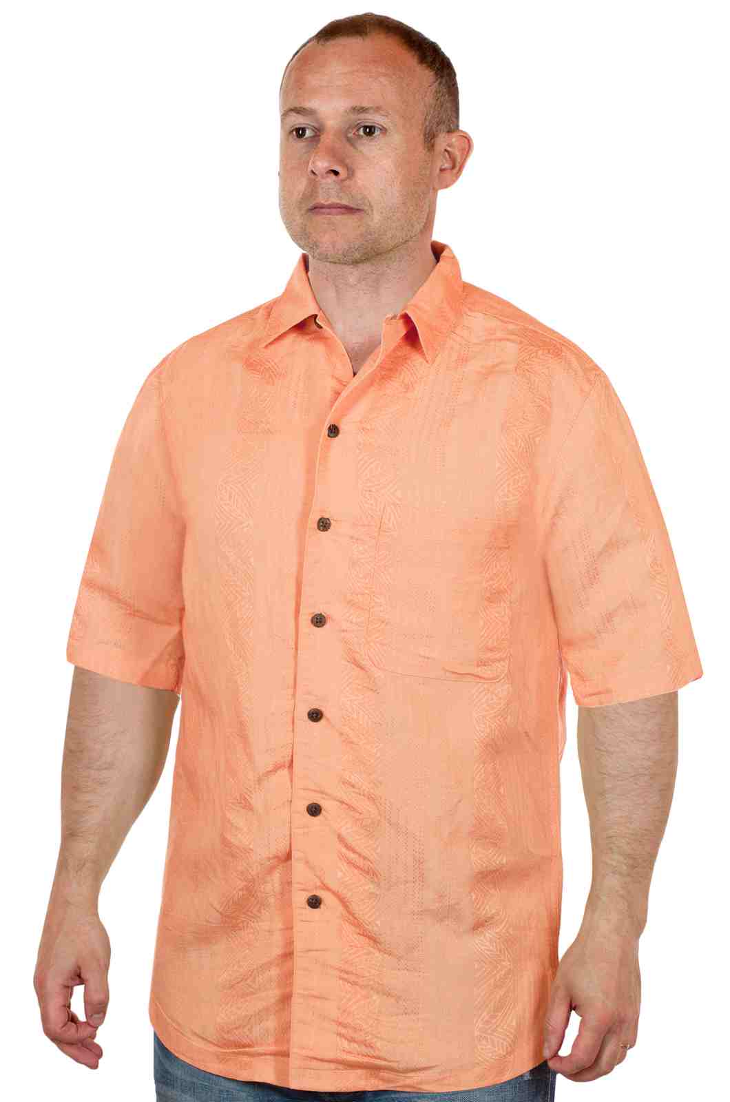 Персиковая рубашка